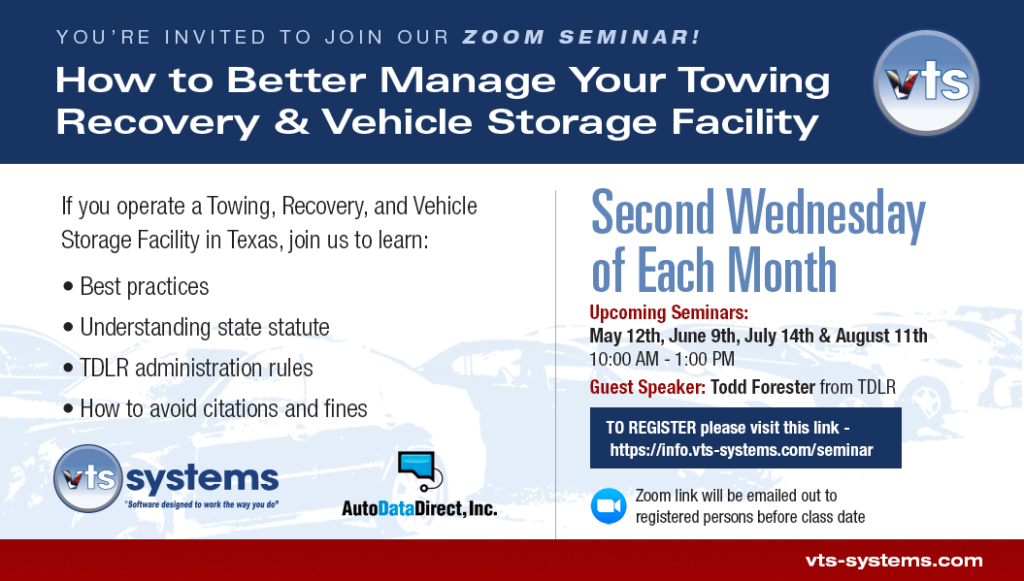 Events/Meetings Texas Towing &amp; Storage Association